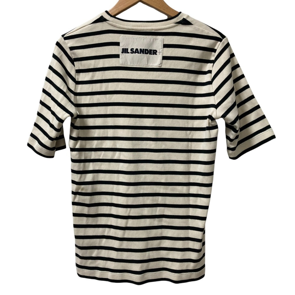 ジルサンダー コットンボーダー半袖Tシャツ