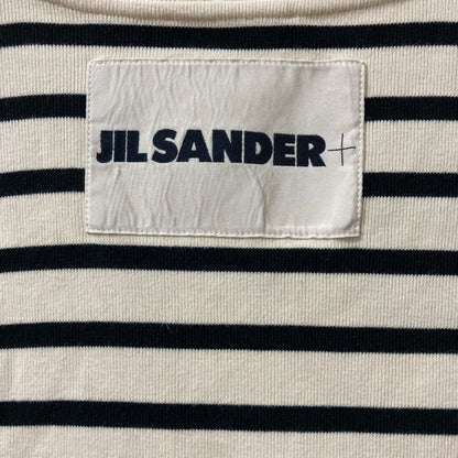 ジルサンダー コットンボーダー半袖Tシャツ