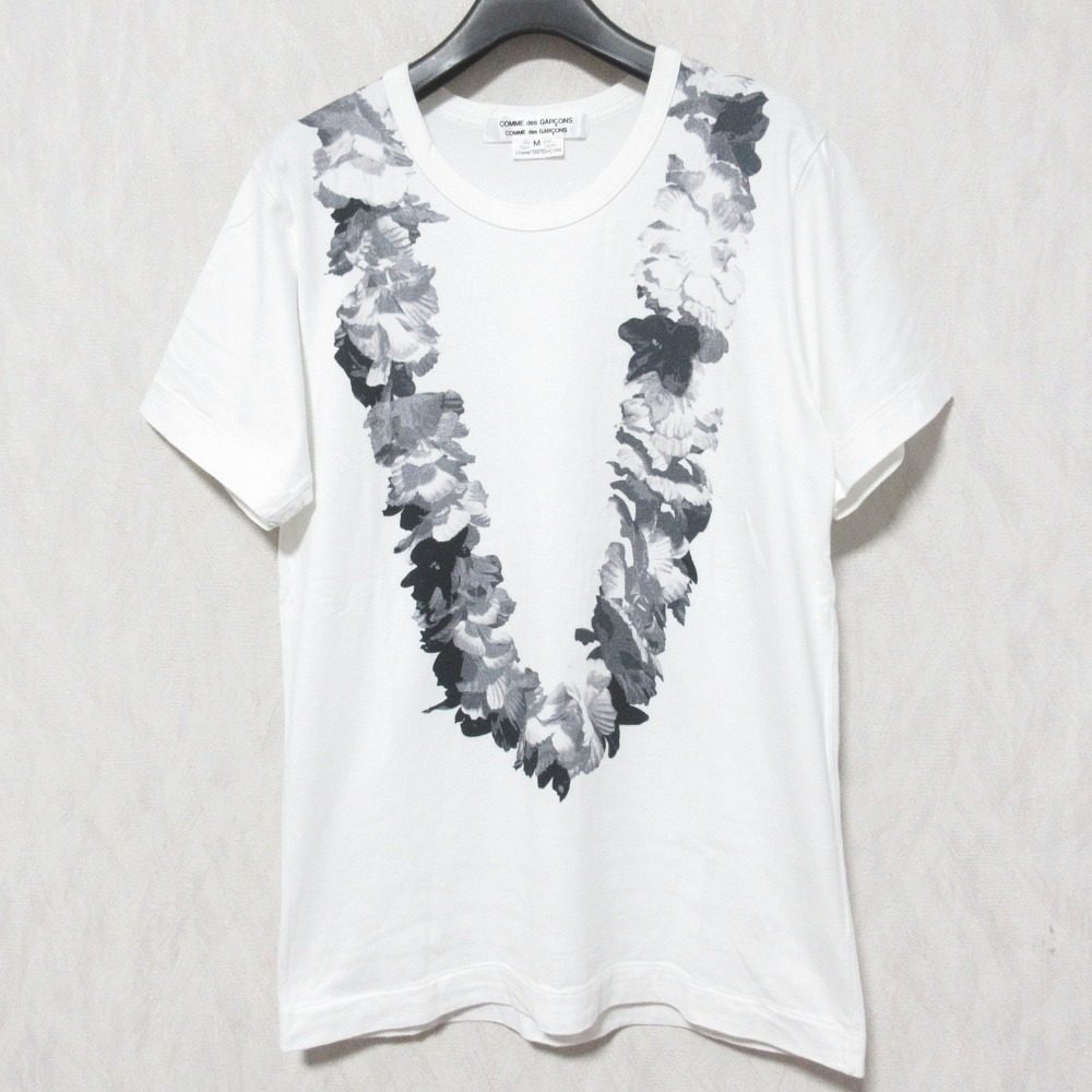 コムデギャルソンコムデギャルソン フラワープリントTシャツ