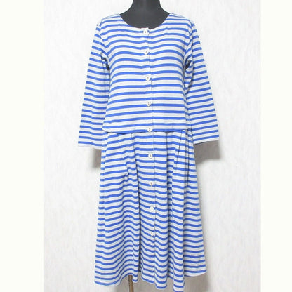 LOISIR ストライプ コットン ドレス