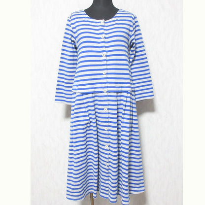 LOISIR ストライプ コットン ドレス