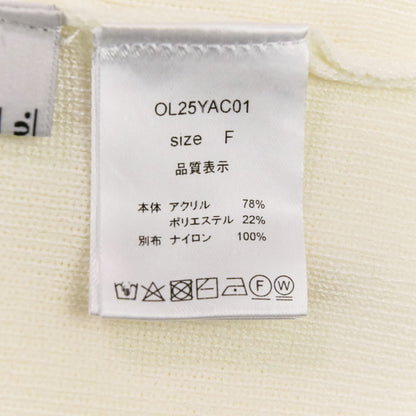 OLU. フリルオフショルダー ニットカットソー