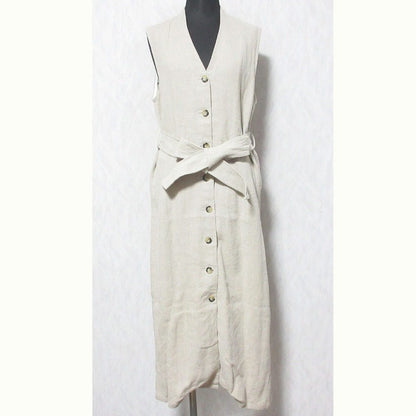 MAISON SPECIAL リネン ロング ジレ ドレス