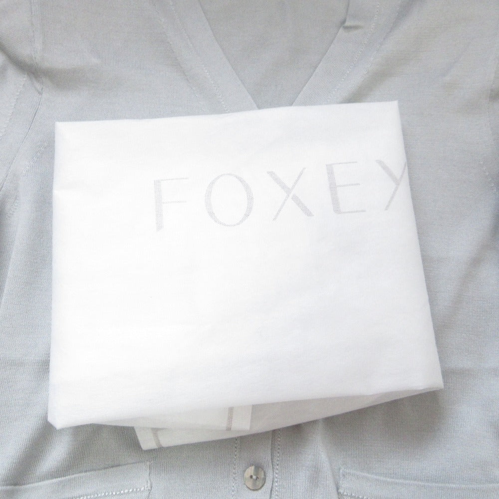 FOXEY シーシェル シルク カーディガン