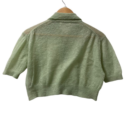 オーラリー KID MOHAIR SHEER KNIT ポロシャツ