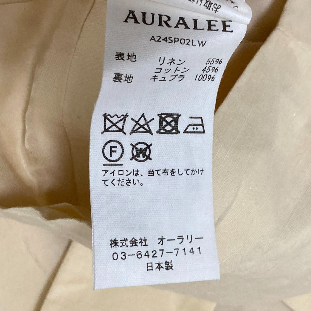 オーラリー ハイデンシティフィンクスリネンウェザー タンク