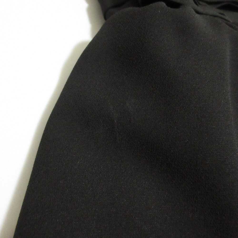 LIBJOIE ギャザー ベルト フレア ロング ドレス
