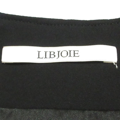 LIBJOIE ギャザー ベルト フレア ロング ドレス