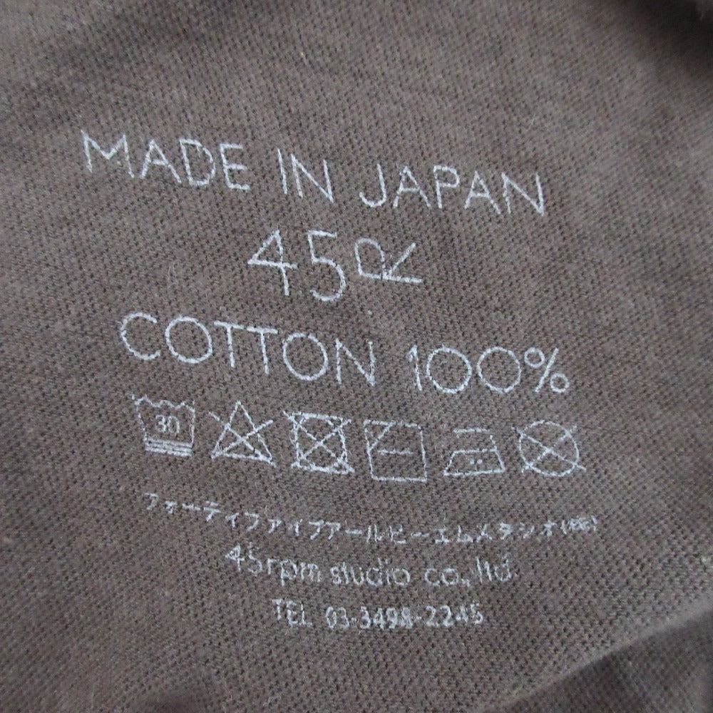 フォーティファイブアール 超ガーゼビッグTシャツ