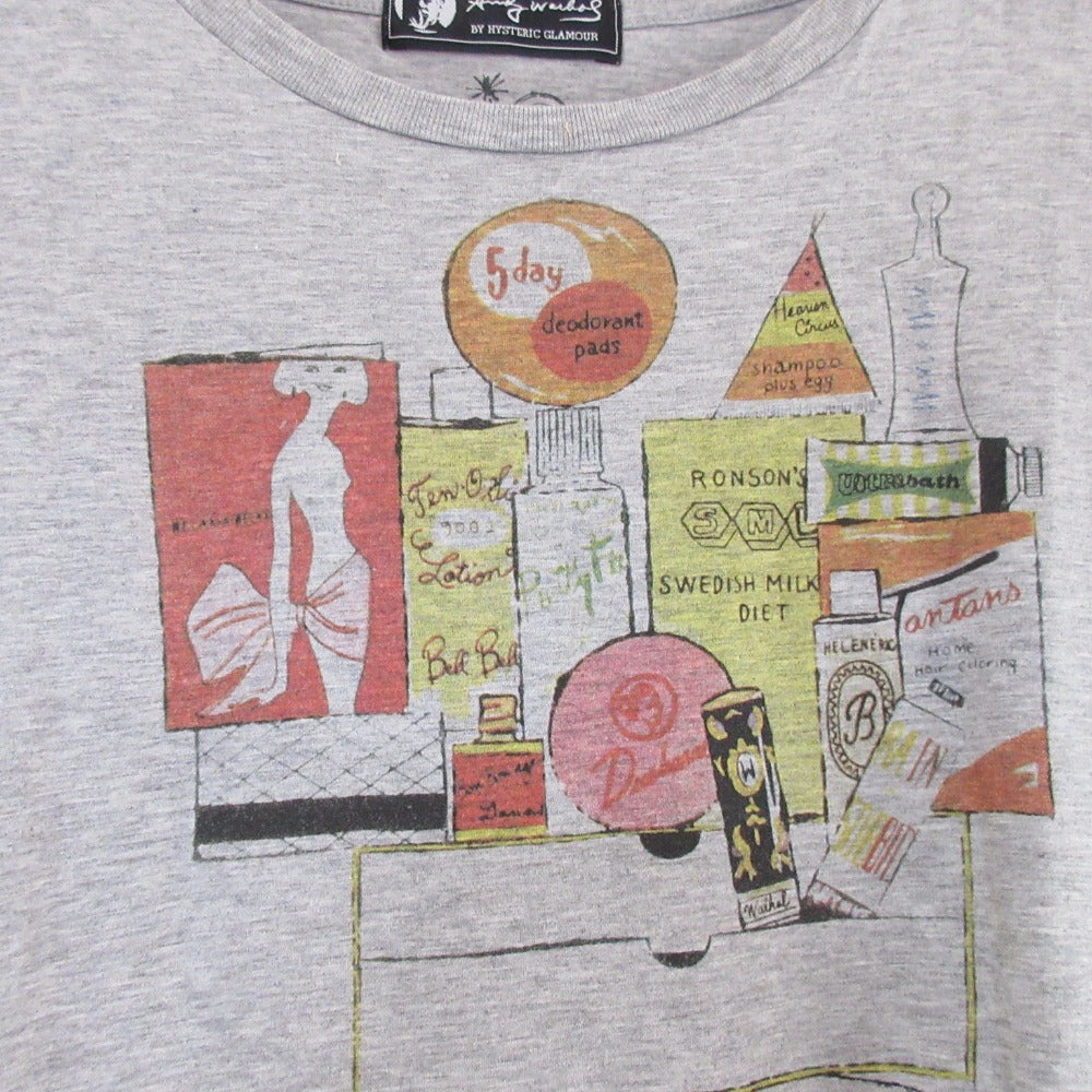 ヒステリックグラマー プリント半袖Tシャツ