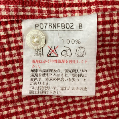 ネイチャートレイルフリルチェックシャツ
