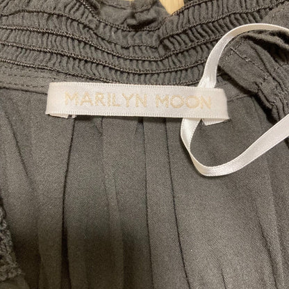 MARILYN MOON レース ディテール コットン クレープ ドレス