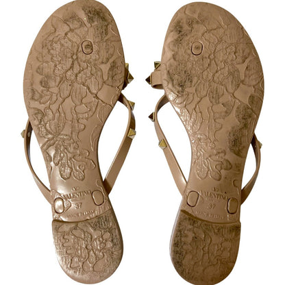 ヴァレンティノ ガラヴァーニ ロックスタッズ ラバー サンダル