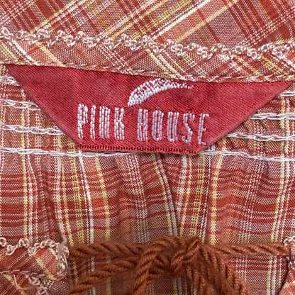 PINK HOUSE チェックロングスリーブブラウス