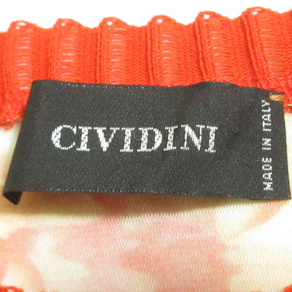 CIVIDINI フラワー プリント パワー ネット トップ