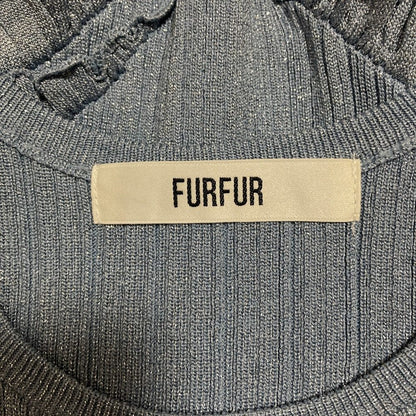 ファーファー サイドペプラムリボンタンクトップ