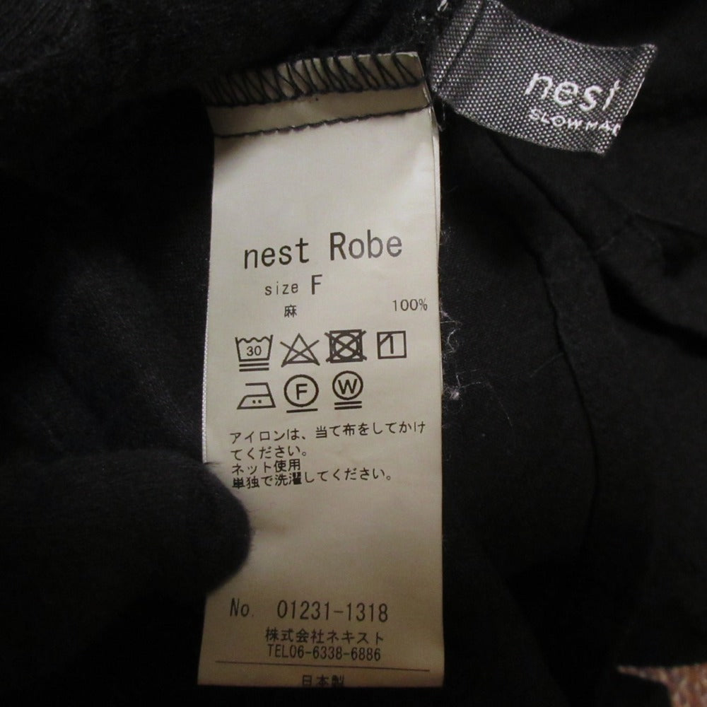 nest Robe リネン シャツ ドレス