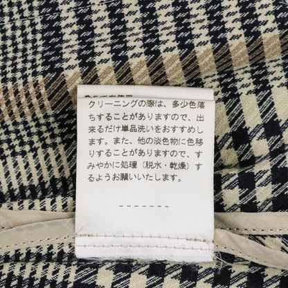 エストネーション チェックロングベルテッドコート