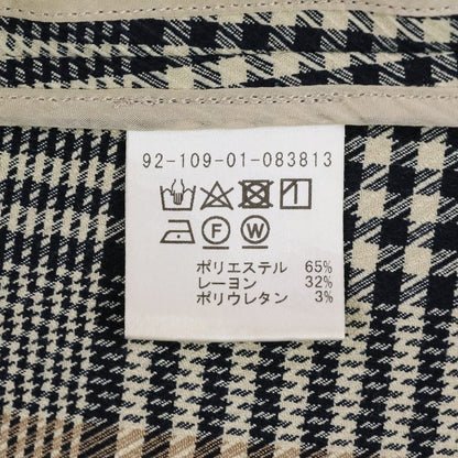 エストネーション チェックロングベルテッドコート