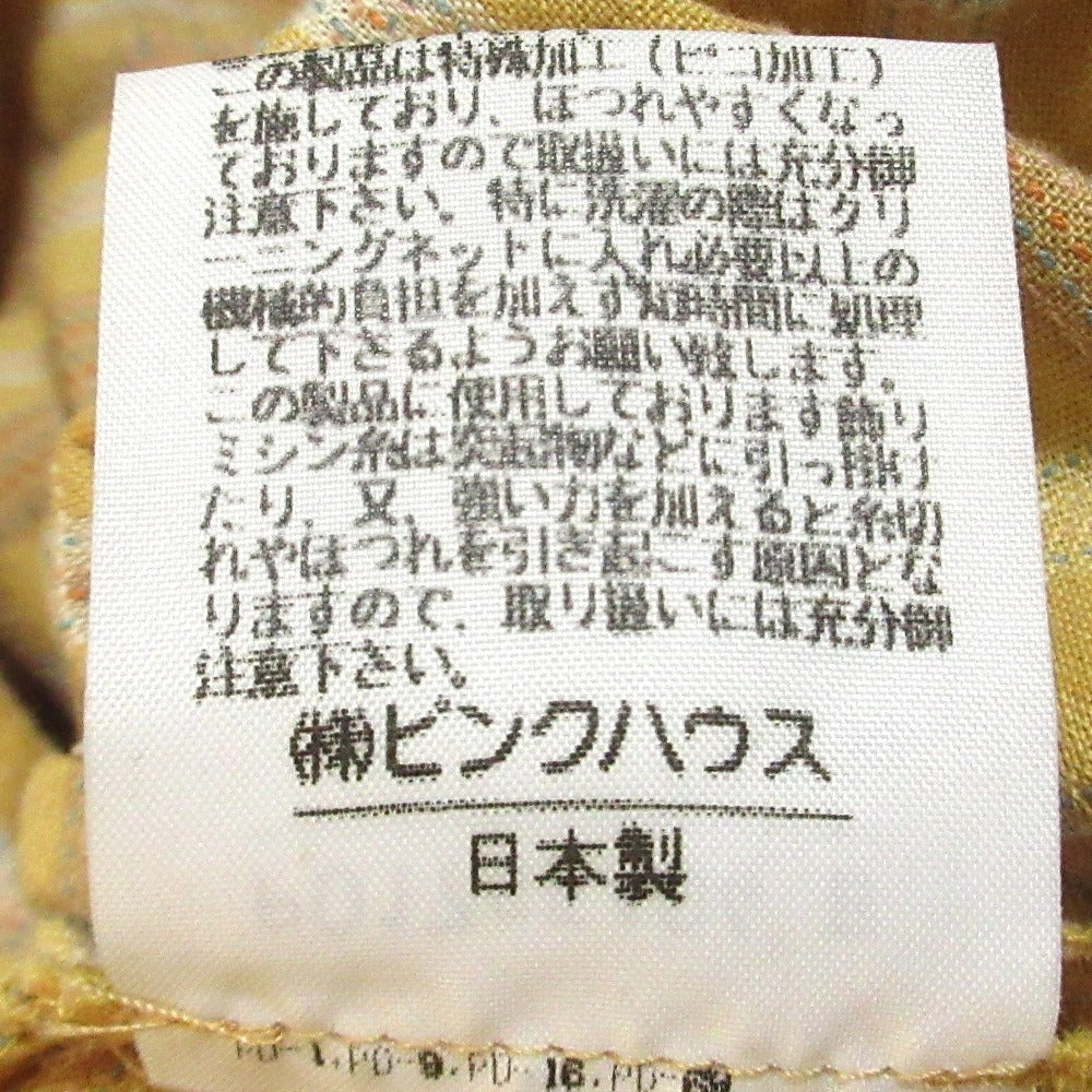 PINK HOUSE チェックレースロングワンピース