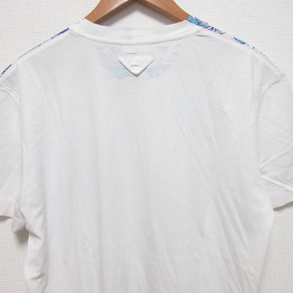 プラダ フラワー プリント パネル クルーネック Tシャツ