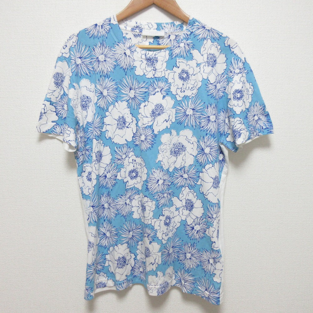 プラダ フラワー プリント パネル クルーネック Tシャツ