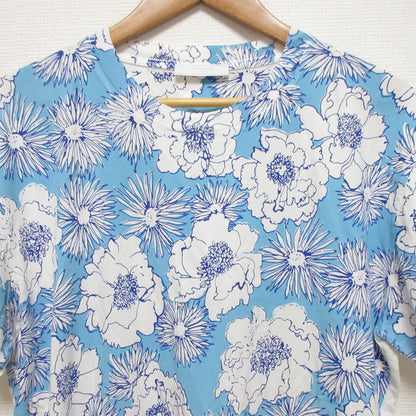 プラダ フラワー プリント パネル クルーネック Tシャツ