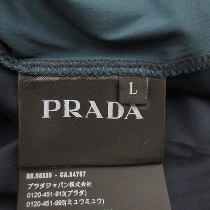 プラダ Vネック バイカラー Tシャツ