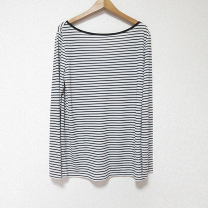 ノーブル ディープ Vネック ボーダー 長袖 Tシャツ