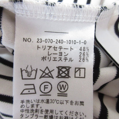 ノーブル ディープ Vネック ボーダー 長袖 Tシャツ