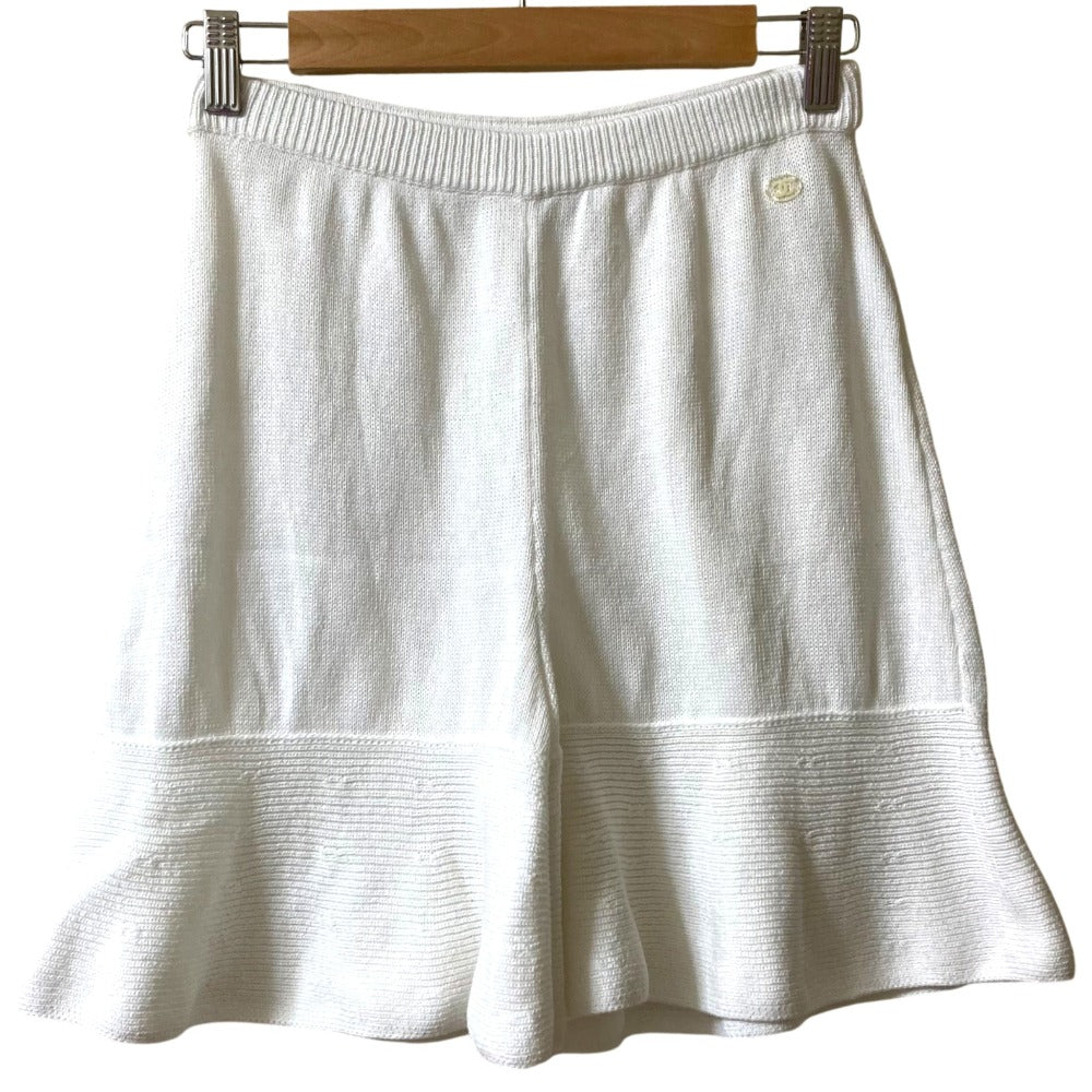 シャネル コットンニットショートパンツ