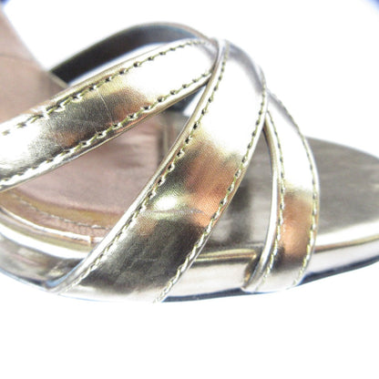 プラダ クロス ストラップ レザー サンダル