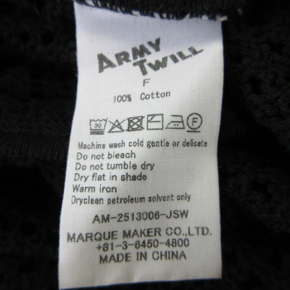ARMY TWILL コットン メッシュ シャツ