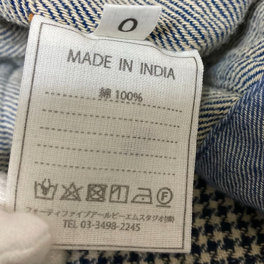 45R インド ダブル 織り フランネル ブラウス