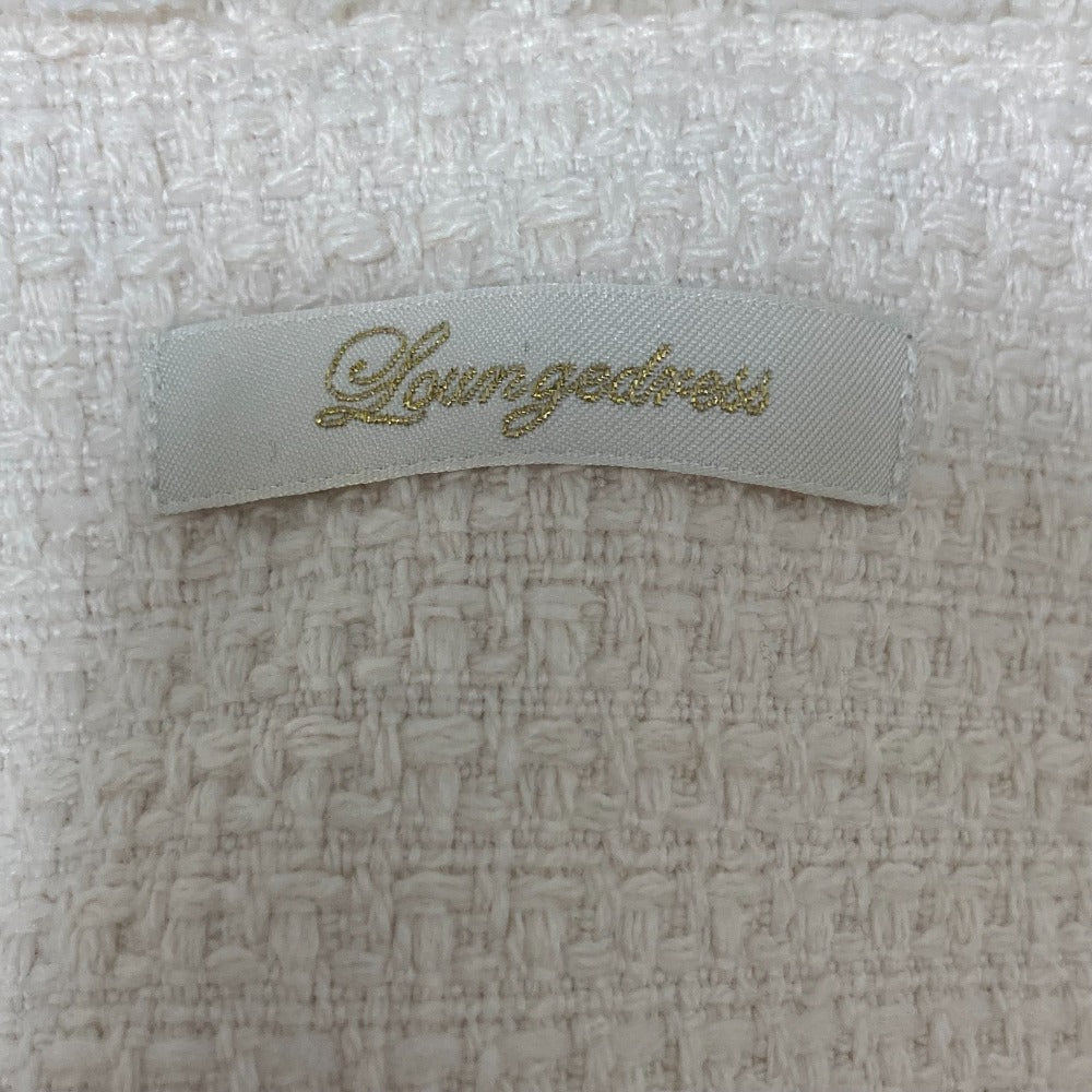 Loungedress クロップド ノーカラー ジャケット