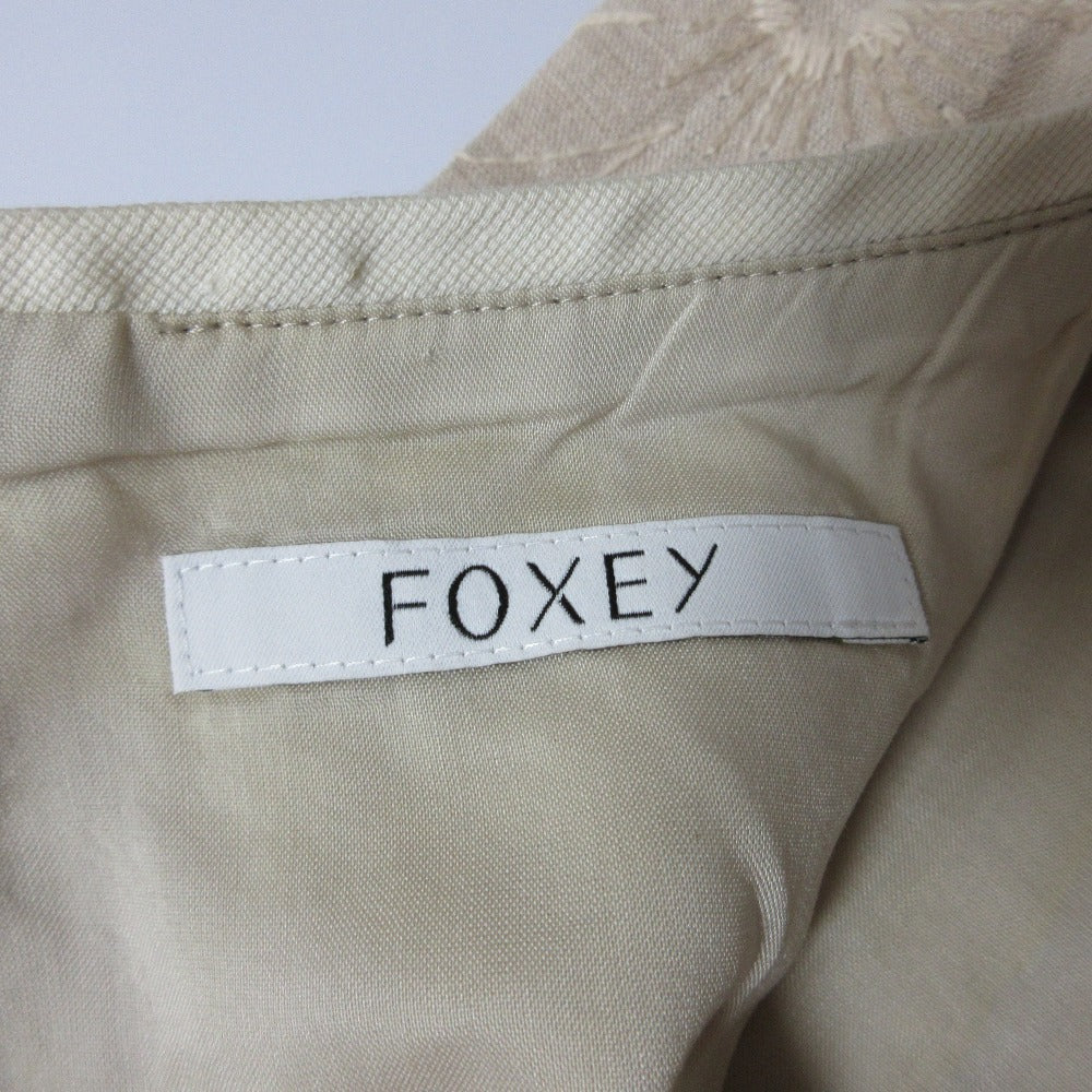 FOXEY Bloom フラワー刺繍ドレス
