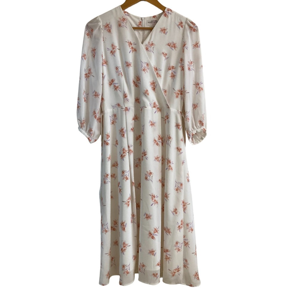 Hanae Mori ALMA EN ROSE シフォン ドレス