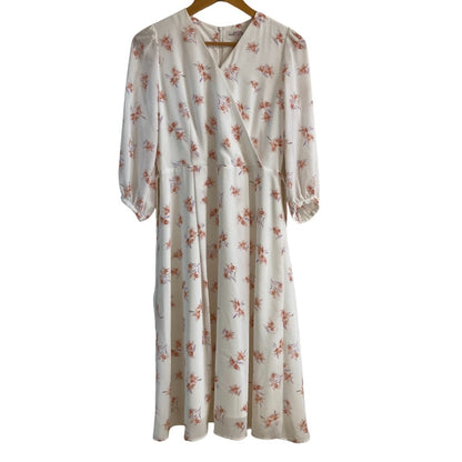 Hanae Mori ALMA EN ROSE シフォン ドレス