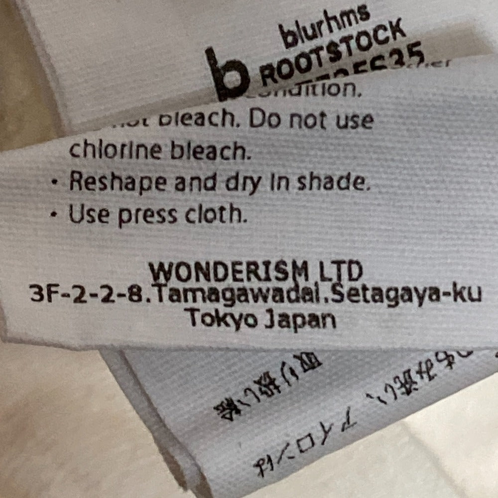 blurhms ROOTSTOCK Print Tee コットン Tシャツ