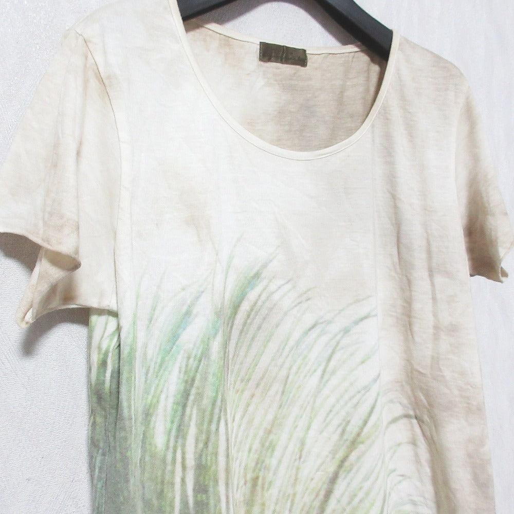 goa グラスプリント コットン Tシャツ