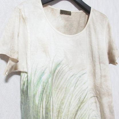 goa グラスプリント コットン Tシャツ