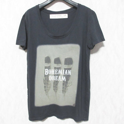 Natural VINTAGE GOA ボヘミアンドリーム フェザープリントTシャツ