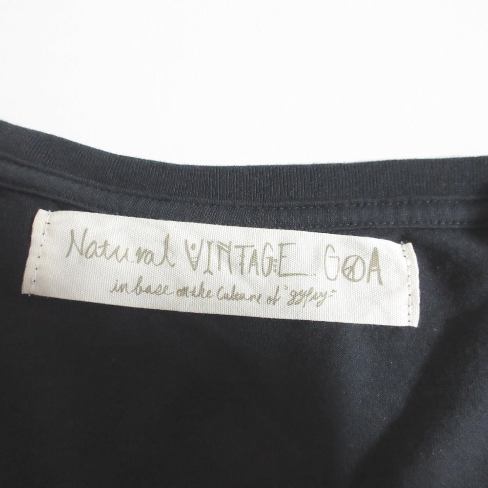 Natural VINTAGE GOA ボヘミアンドリーム フェザープリントTシャツ