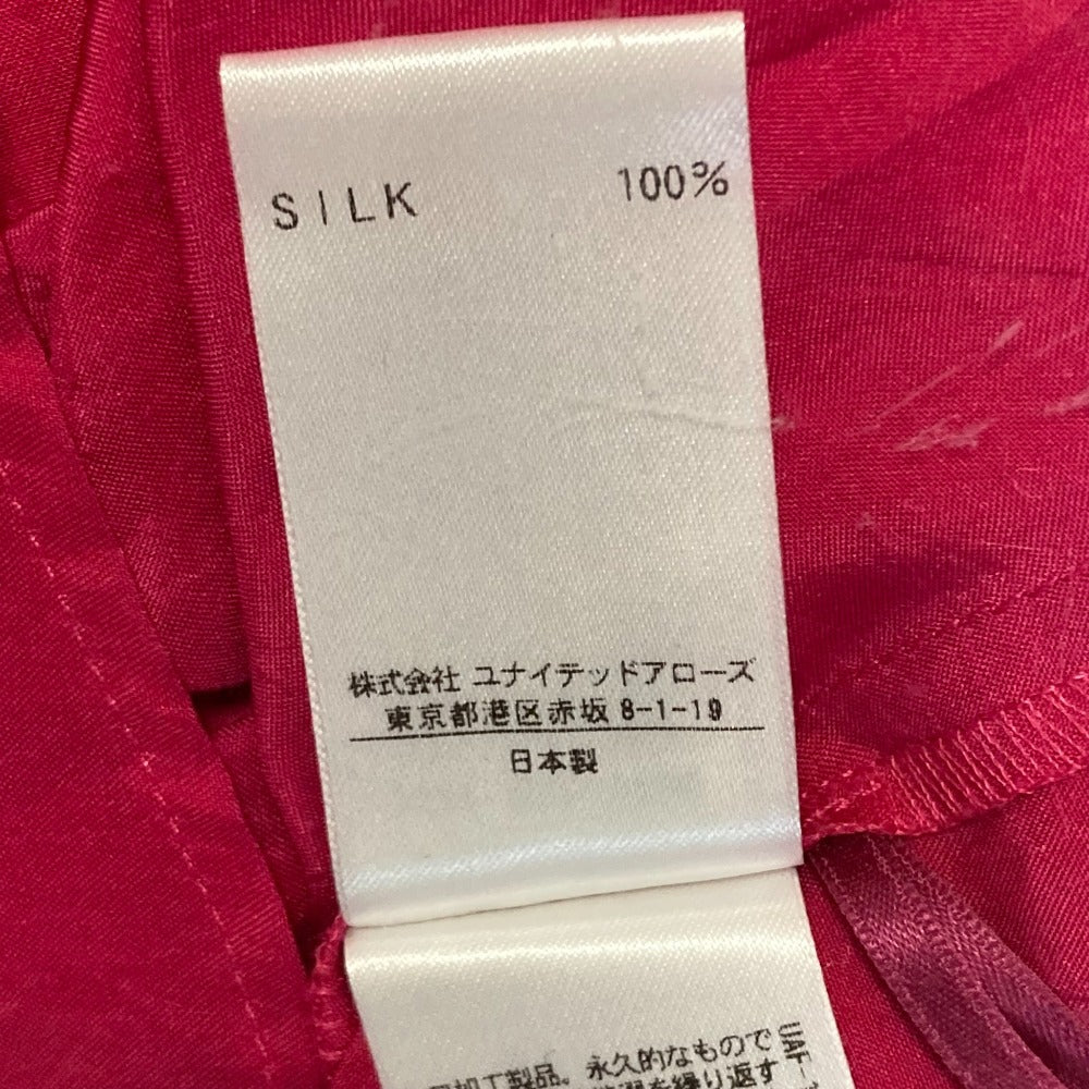 H BEAUTY&YOUTH シルク 長袖 オープンショルダー ブラウス