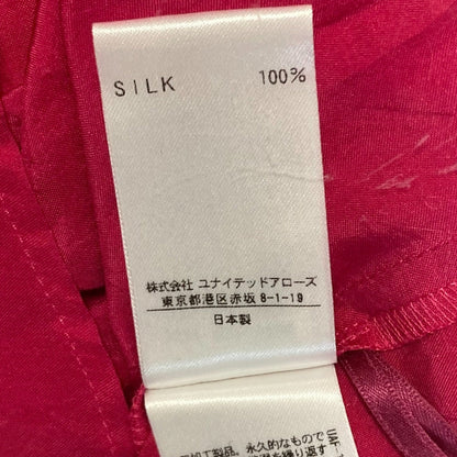H BEAUTY&YOUTH シルク 長袖 オープンショルダー ブラウス