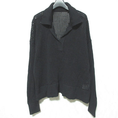 ダイアグラム メッシュ Vネック ニット トップ