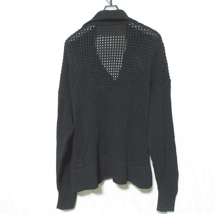 ダイアグラム メッシュ Vネック ニット トップ