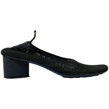 ボッテガ ヴェネタ メッシュ チャンキー ヒール パンプス