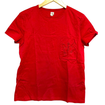 エルメス タッセル刺繍コットンTシャツ38