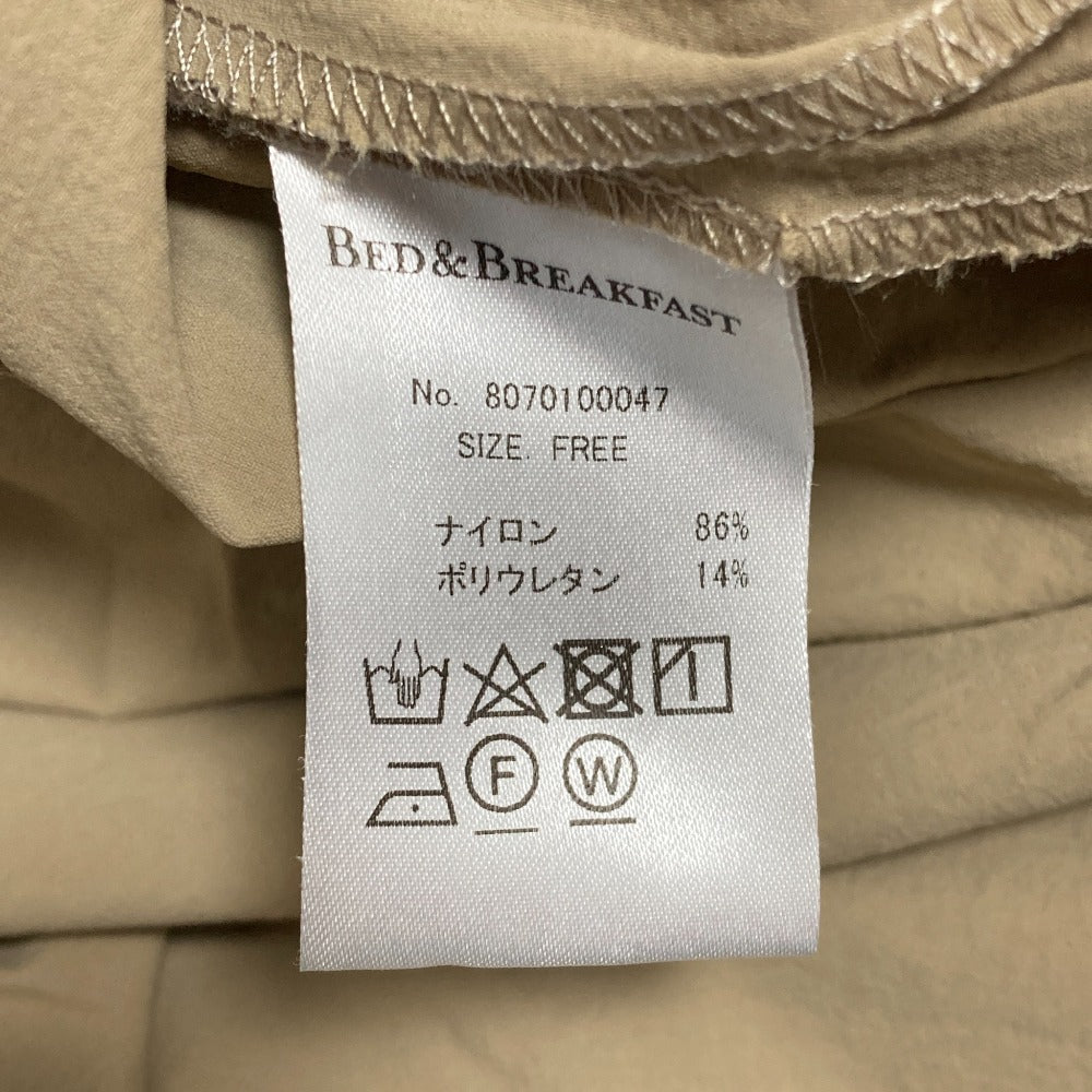 BED&BREAKFAST 2wayストレッチギャザープルオーバー